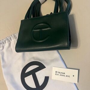 Telfar Green Mini Bags